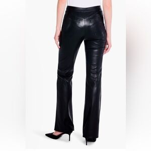NIC+ZOE Sleek Black Faux Leather pants